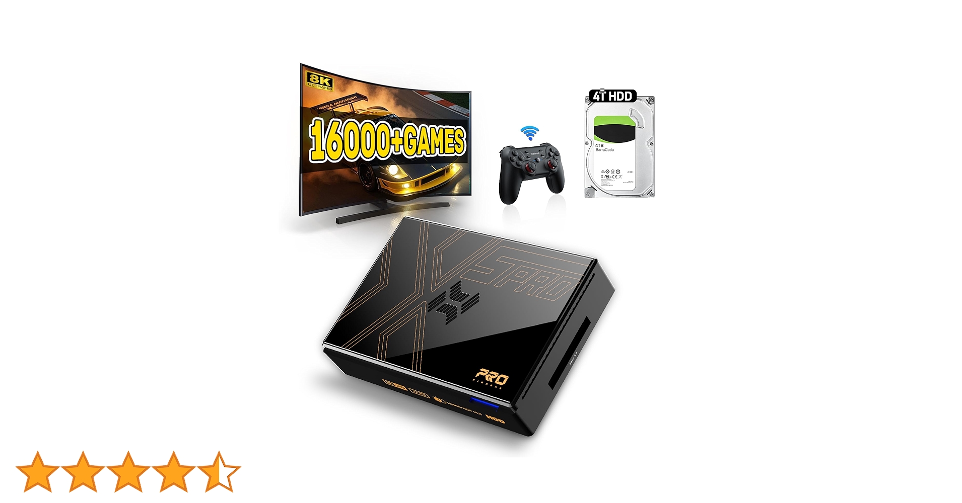 Kinhank Super Console X5 Pro Retro Gaming Com Mais De 16.000